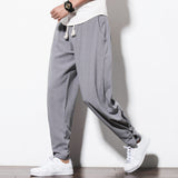 Men's Casual Pants Harun Pants Summer Men's Pants Chinese Linen Men's Cotton Linen Loose Pants 2024