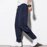 Men's Casual Pants Harun Pants Summer Men's Pants Chinese Linen Men's Cotton Linen Loose Pants 2024