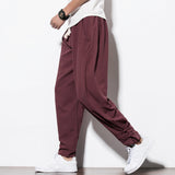 Men's Casual Pants Harun Pants Summer Men's Pants Chinese Linen Men's Cotton Linen Loose Pants 2024