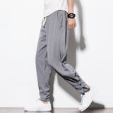 Men's Casual Pants Harun Pants Summer Men's Pants Chinese Linen Men's Cotton Linen Loose Pants 2024