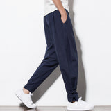 Men's Casual Pants Harun Pants Summer Men's Pants Chinese Linen Men's Cotton Linen Loose Pants 2024