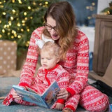 Yidouxian Popular Style Christmas Parent-Child Suit Printed Household Pajamas Two-Piece Set Of LQ3066