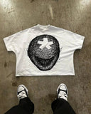 Yidouxian Men's T-Shirts Y2K Top 2024 Gothpunk Graphic Print 0Versized Shirts For Men And Women