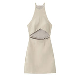 Yidouxian New Open Design Short Sleeveless Dress 3558777