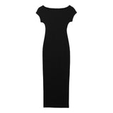 Yidouxian New Fitting Solid Color Medium And Long Version Knitted Dress 2335175