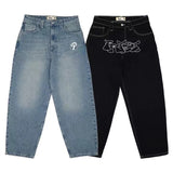 Yidouxian Street Pants Baggy Casual Jeans Men's Retro Hip-Hop Trend Is High