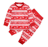 Yidouxian Popular Style Christmas Parent-Child Suit Printed Household Pajamas Two-Piece Set Of LQ3066