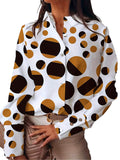 Yidouxian Large-Size Popular Autumn And Winter Long-Sleeved Loose Printed Medium-Length Shirt