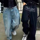 Yidouxian Street Pants Baggy Casual Jeans Men's Retro Hip-Hop Trend Is High