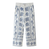 Yidouxian New Embroidery Fashion Baggy Trousers Wide-Legged Pants 2731240