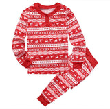 Yidouxian Popular Style Christmas Parent-Child Suit Printed Household Pajamas Two-Piece Set Of LQ3066