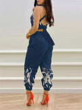 Yidouxian New Independent Station Fashion Strap Popular Style Positioning Printed Jumpsuit Stock