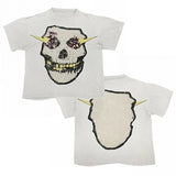 Yidouxian Men's T-Shirts Harajuku Vintage Cartoon Printed Round-Neck T-Shirts Men Y2K American Street Fashion