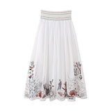 Yidouxian Cotton Shirt 5107046 Embroidered Skirt 5107050 Set