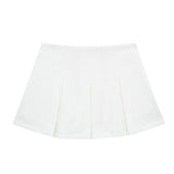 Yidouxian New Wide-Pleated Solid Color Fashionable Short Skirt 7385524