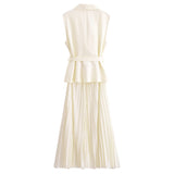 Yidouxian New Pleated Vest Dress 3897166