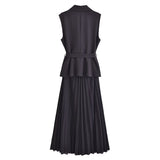 Yidouxian New Pleated Vest Dress 3897166