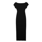 Yidouxian New Fitting Solid Color Medium And Long Version Knitted Dress 2335175