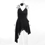 Yidouxian Pleated V-Neck Suspender Dress In Summer, The New Niche Design Feels Sweet And Cool