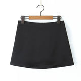 Yidouxian Spring Style Classic Holiday Shorts, Solid Color Shorts, Half Skirt, A-Shaped Skirt.