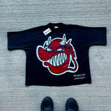 Yidouxian Trend New High Street Boys't-Shirts Loose Printing Short-Sleeved Lovers Cartoon Characters