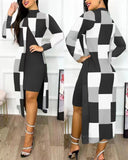 Yidouxian New Women's Wear 2024 Fashion Split Printing 2-Piece Set