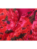 Yidouxian Summer Women Vintage Floral Print Wire Bra Halter Sling Sexy Dress Fashion Backless Ladies Night Out Party Mini Robe