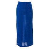 Yidouxian Women\u2024s Casual High Waist Tight Skirt Summer Personality Solid Color Stretch Long Skirts Woman Fashion 2024