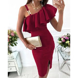 Yidouxian Women Flower Printed Sling Dresses Off Shoulder Dresses Woman Party Sleeveless Slim Fit Waist Dress