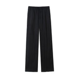 Yidouxian ZRN-Women's Flowy Straight Pants With Pockets, High Elastic Waist, Drawstring, Female Trousers, Fashion