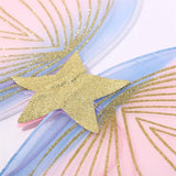 Yidouxian Butterfly Wing Set Sequin Star Cosplay Wings with Fairy Wand and Headband Costumes Props for Party Accessories