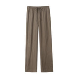 Yidouxian ZRN-Women's Flowy Straight Pants With Pockets, High Elastic Waist, Drawstring, Female Trousers, Fashion