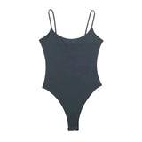 Yidouxian Bodysuits for Women, Backless, Thin Straps, Snap-button, Female Playsuits, Sexy Fashion