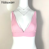 Yidouxian Tank Top Knitting Crop Tops Women Summer Camis Backless Camisole Fashion Casual Tube Top Female Sleeveless Cropped Vest