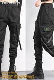 Yidouxian Women Elastic Waist Loose Streetwear Cargo Pants Female Fashion Ankle-length Jogging Trousers Ladies Plus Szie Casual Pants