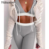 Yidouxian Tank Top Knitting Crop Tops Women Summer Camis Backless Camisole Fashion Casual Tube Top Female Sleeveless Cropped Vest