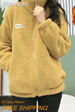 Yidouxian and Winter Lamb Wool Thickened and Warm Cotton Clothes Fashion Women's Grain Fleece Thick Coat