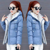 Yidouxian jacket women's short 2023 new down cotton jacket winter jacket women's loose and thickened cotton jacket