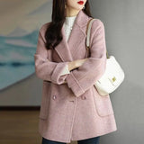 Yidouxian length woolen coat for women in autumn and winter 2023, new loose fitting foreign style woolen coat, thick style