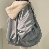 Yidouxian Winter New Cotton Coat Jacket Loose Hooded Thickened Coat Women Cotton Coat Women