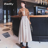 yidouxian 2023 Spring Office Lady Long Sleeve Fake Two Pieces Work Maxi Dress Women Patchwork Sashes Shirt Dresses Free Shipping