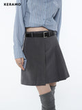 yidouxian Summer Korean Preppy Style All-match Solid Color Pleated Mini Skirts Women&#39;s Streetwear Y2K Harajuku Ulzzang A-Line Skirt