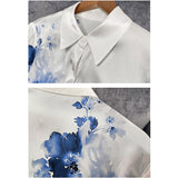 Yidouxian Elegant Chiffon Blouse Women Tops Long Sleeve Vintage Satin Blouses Women Fashion Autumn Casual Loose Silk Shirt 21808