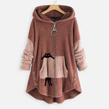 Yidouxian Winter Casual Style Casual Sweater Women's Polyester Hooded Loose Women's Sweater