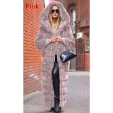 Yidouxian Autumn New Product Coat Hooded Cotton Coat Thickened and Extended Plush Coat Women's Coat Windbreaker