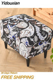 Yidouxian Style Wing Chair Cover Stretch Spandex Armchair Cover Relax Sofa Slipcovers With Seat Cushion Covers Footstool Covers