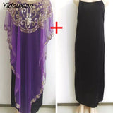 Yidouxian 2023 New Chiffon Sequins Beaded Fashion Casual Loose Dress 18 To 45 Spot Can Be Worn