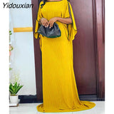 Yidouxian Y2K Bohmian Fashion Vintage Sundress Long Sleeve Holiday Robe Women Casual Street Vestidos Party Long Maxi Dresses