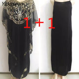 Yidouxian 2023 New Chiffon Sequins Beaded Fashion Casual Loose Dress 18 To 45 Spot Can Be Worn