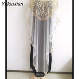 Yidouxian 2023 New Chiffon Sequins Beaded Fashion Casual Loose Dress 18 To 45 Spot Can Be Worn 1003